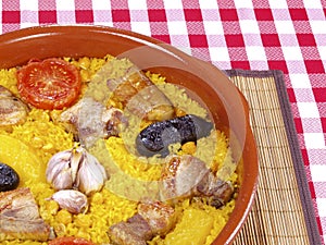 Arroz al Horno Ã¢â¬â Oven cooked rice photo